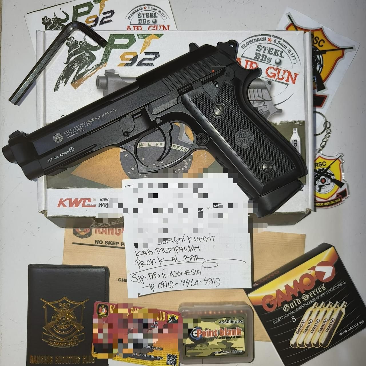 PT 92 TAURUS BLOWBACK FULL AUTO FREE GAS 5 BOTOL DAN GOTRI 300 BUTIR - Gambar 5