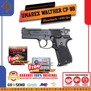 WALTHER CP88 MIMIS BLOWBACK BONUS GAS 5 BOTOL DAN MIMIS 300 BUTIR