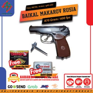 BAIKAL MAKAROVRUSIA FREE GAS 5 BOTOL GOTRI 300 BUTIR